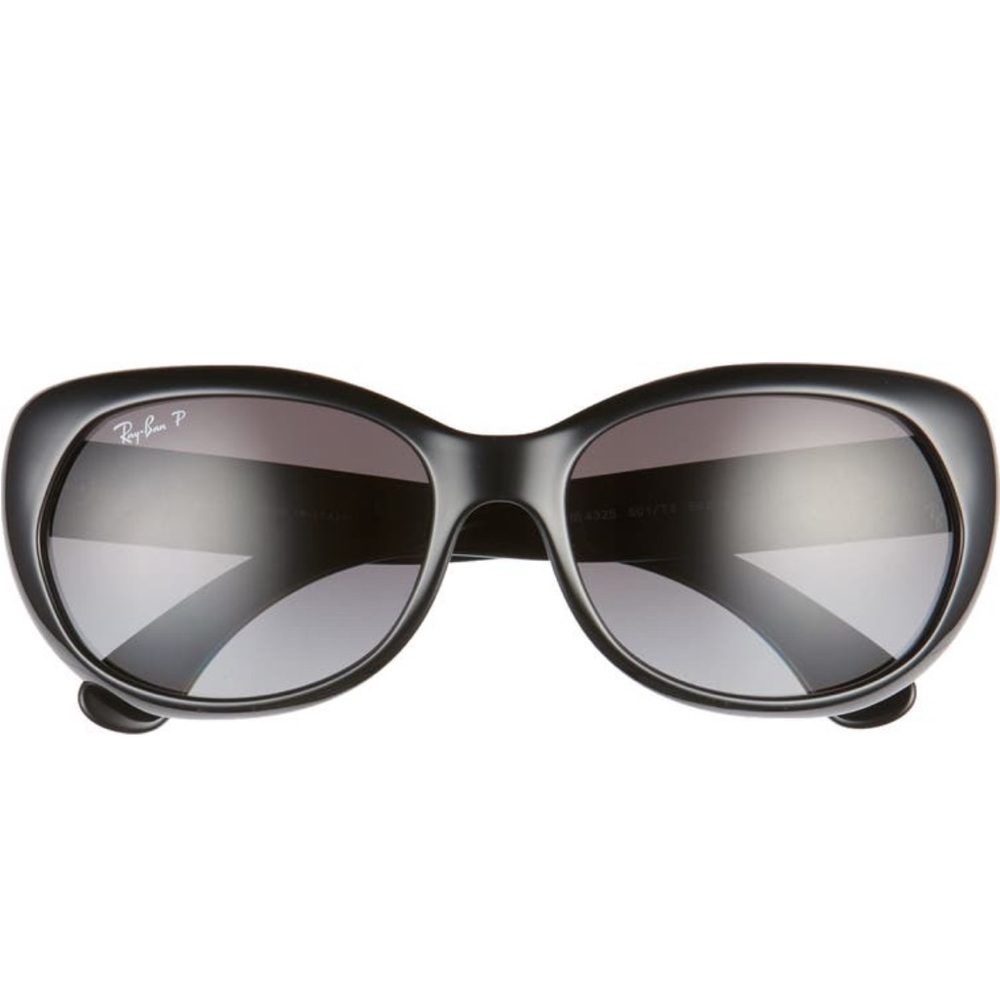 Polarized NWT Ray-Ban Women's Black Sunglasses.   59cm.